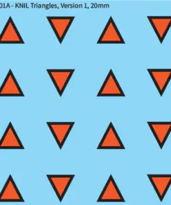 WW2 Dutch -   KNIL Triangles, Version 1, 20mm