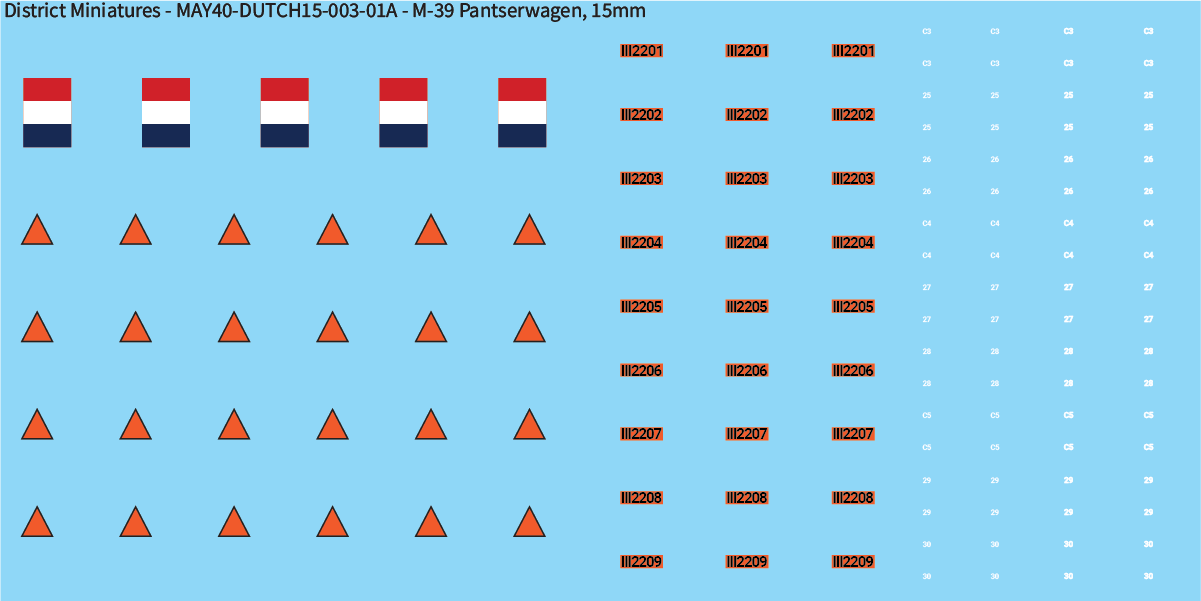 WW2 Dutch - M-39, 15mm