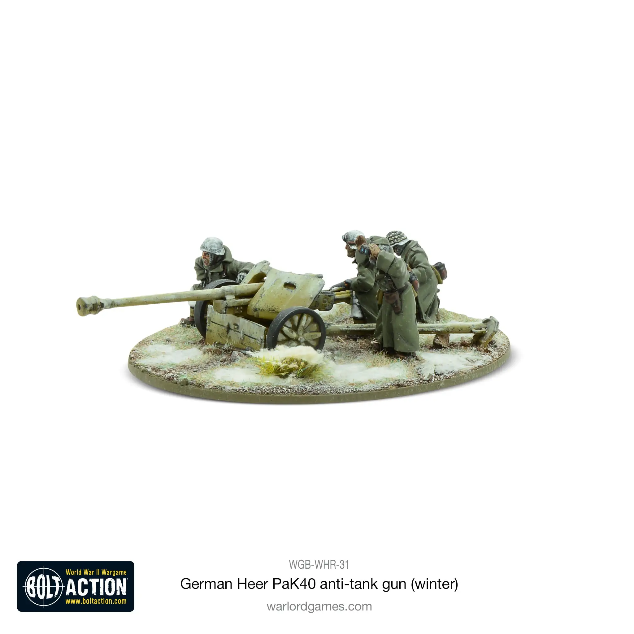 German Heer 75mm Pak 40 anti-tank gun (Winter) - Image 3