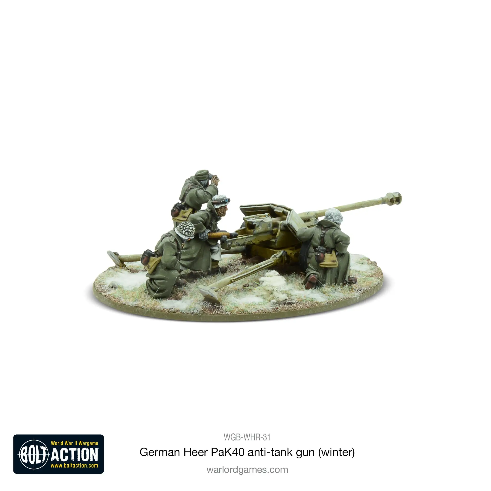 German Heer 75mm Pak 40 anti-tank gun (Winter) - Image 2