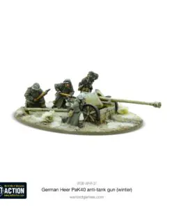 German Heer 75mm Pak 40 anti-tank gun (Winter)