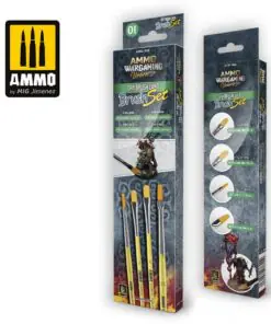AMMO WARGAMING UNIVERSE - DRY BRUSH Land Brush Set