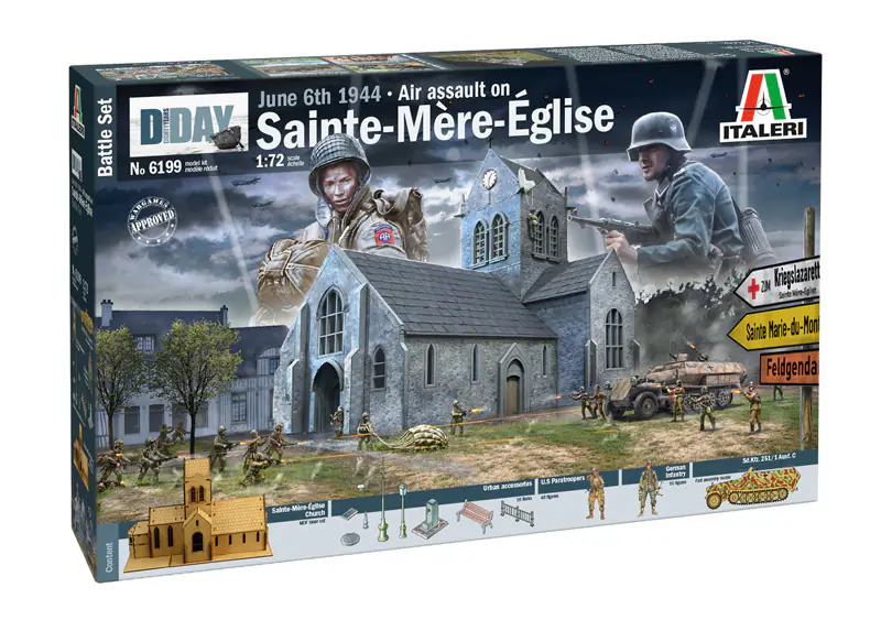 6199 - Scale 1 : 72 Battle of Normandy Sainte-Mère-Eglise 6 June 1944