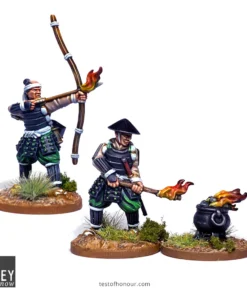 Alternative view of Ashigaru with Fire Arrows and Flaming Torch