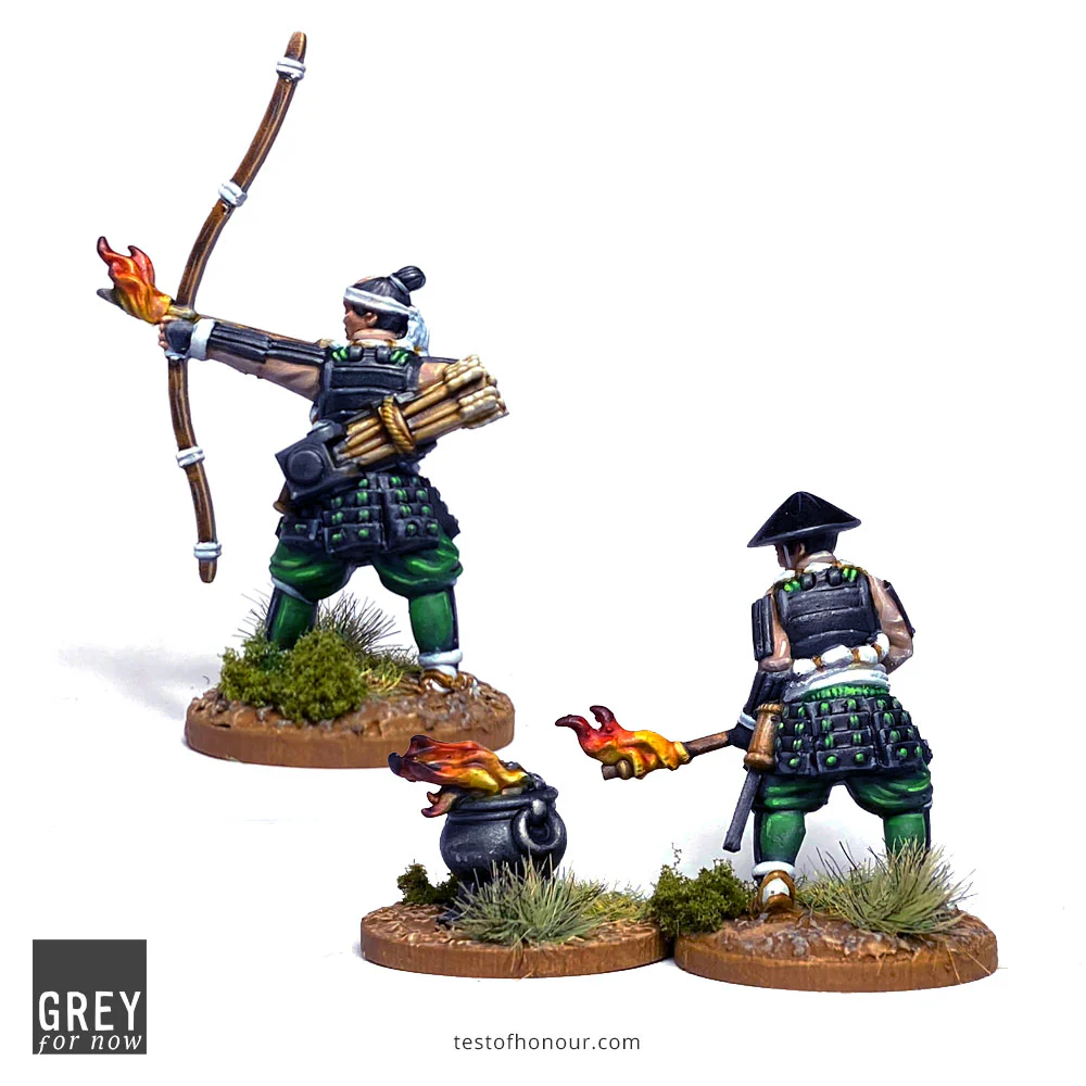 Ashigaru with Fire Arrows and Flaming Torch - Image 3