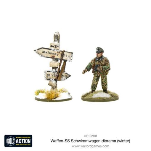 Waffen-SS Schwimmwagen diorama (winter) - Image 9