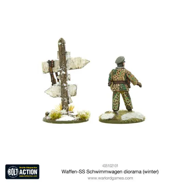 Waffen-SS Schwimmwagen diorama (winter) - Image 8
