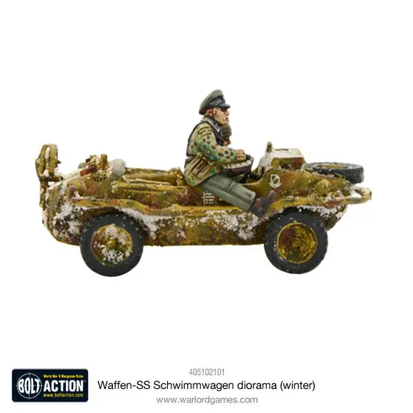 Waffen-SS Schwimmwagen diorama (winter) - Image 4