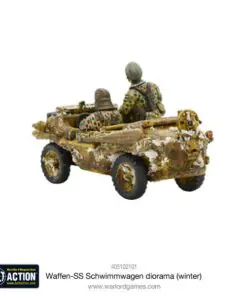 Alternative view of Waffen-SS Schwimmwagen diorama (winter)