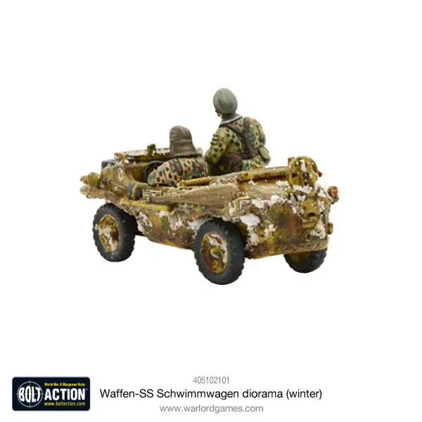 Waffen-SS Schwimmwagen diorama (winter) - Image 2
