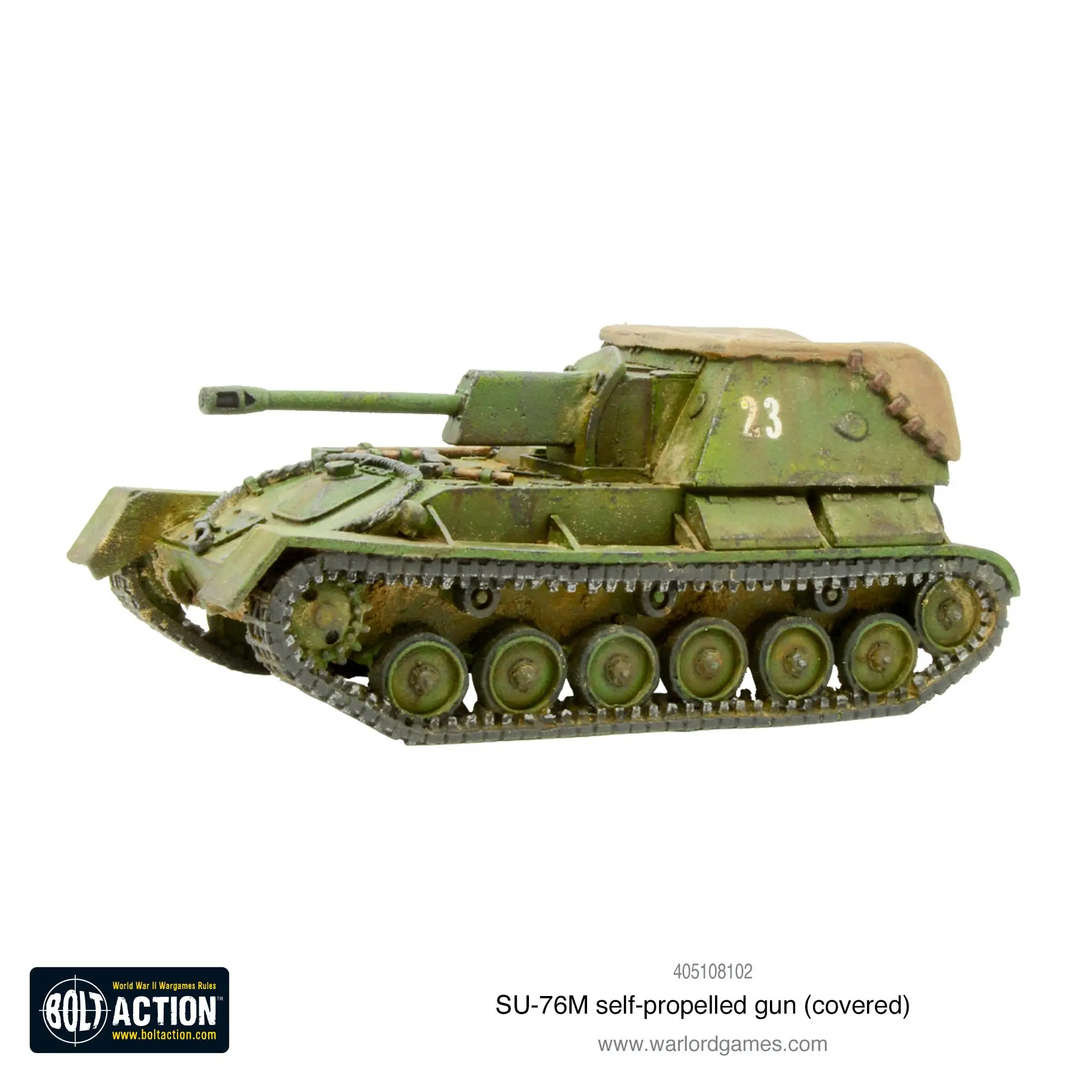 SU-76M self-propelled gun (covered) - Image 4