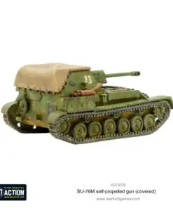 SU-76M self-propelled gun (covered) - Image 2