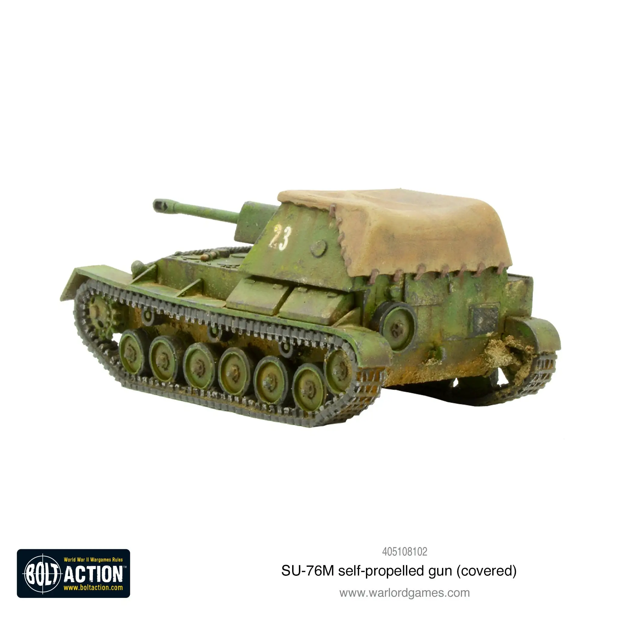 SU-76M self-propelled gun (covered) - Image 3