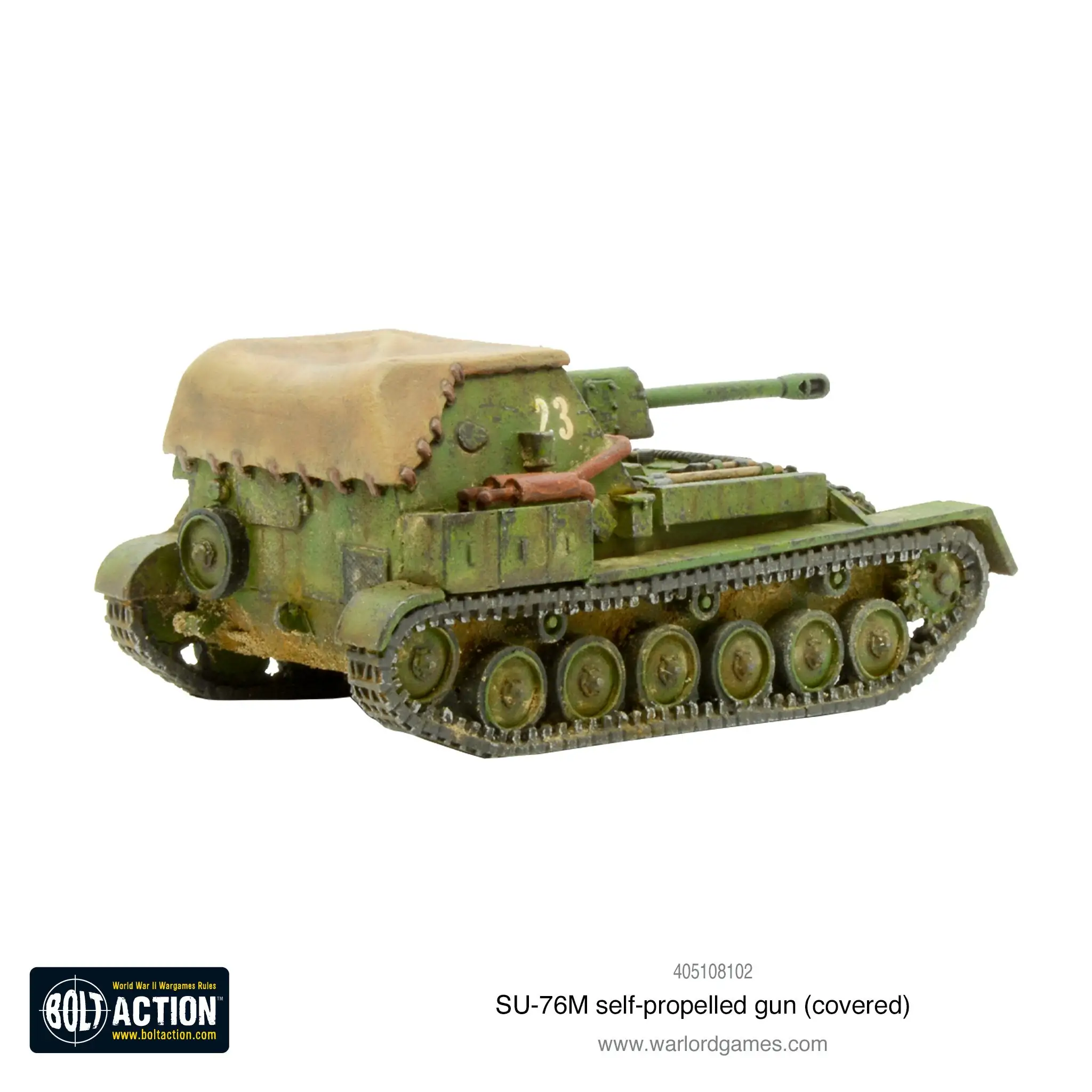 SU-76M self-propelled gun (covered) - Image 2