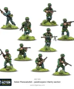 Alternative view of Italian Paracadutisti paratrooper infantry section