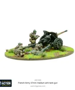 Alternative view of French Army 47mm medium anti-tank gun