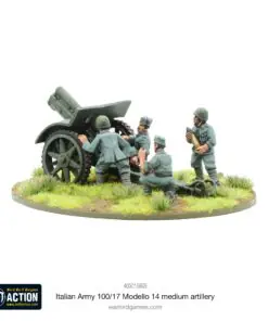 Alternative view of Italian Army 100/17 Modello 14 medium artillery