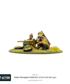 Italian Bersaglieri Elefantino 47mm anti-tank gun