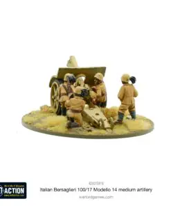 Alternative view of Italian Bersaglieri 100/17 Modello 14 medium artillery