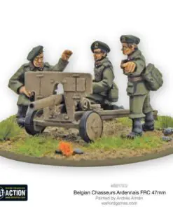 Alternative view of Belgian Chasseurs Ardennais FRC 47mm anti-tank gun
