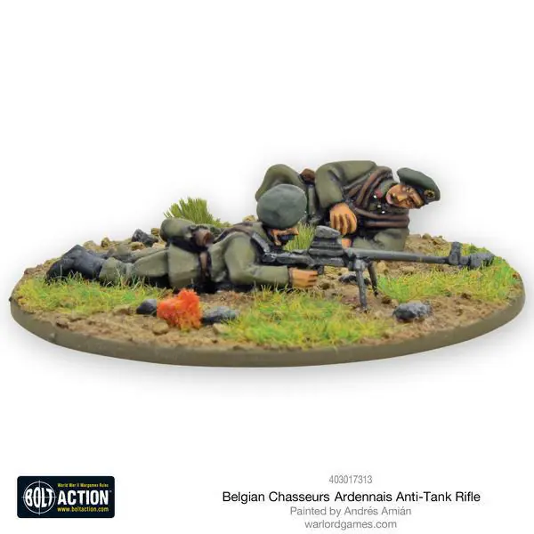 Belgian Chasseurs Ardennais anti-tank rifle team - Image 3