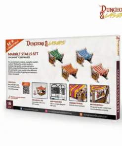 Market Stalls Set, Dungeons and Lasers, Unpainted, Archon Studio - Image 4