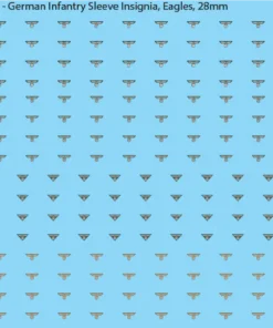 WW2 German - German Infantry Sleeve Insignia Eagles, 28mm Decals