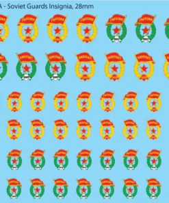 Soviet Vehicle Guards Insignia, 28mm Decals