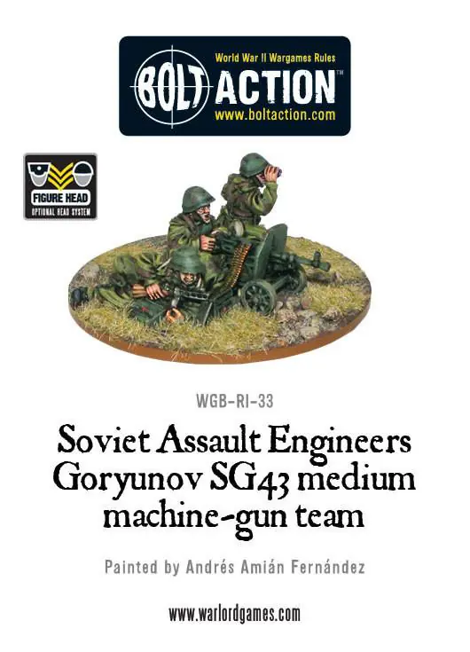 Soviet Assault Engineers SG43 MMG team - Image 2