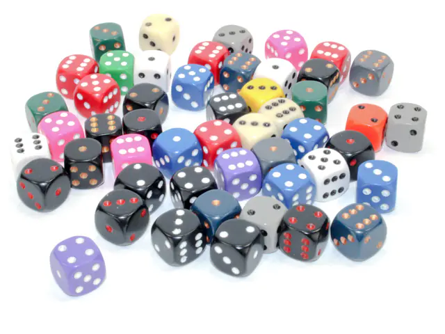 Loose Opaque 12mm d6 Dice