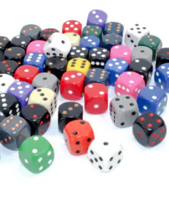 Loose Opaque 16mm d6 Dice