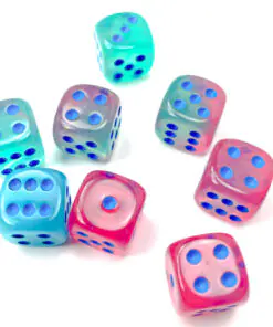 Alternative view of Gemini Gel Green-Pink/blue Luminary 12mm d6 Dice Block (36 dice)