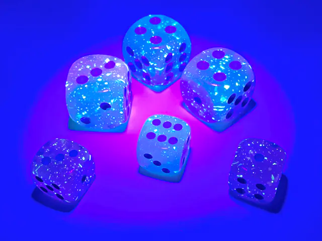 Gemini Gel Green-Pink/blue Luminary 12mm d6 Dice Block (36 dice) - Image 3
