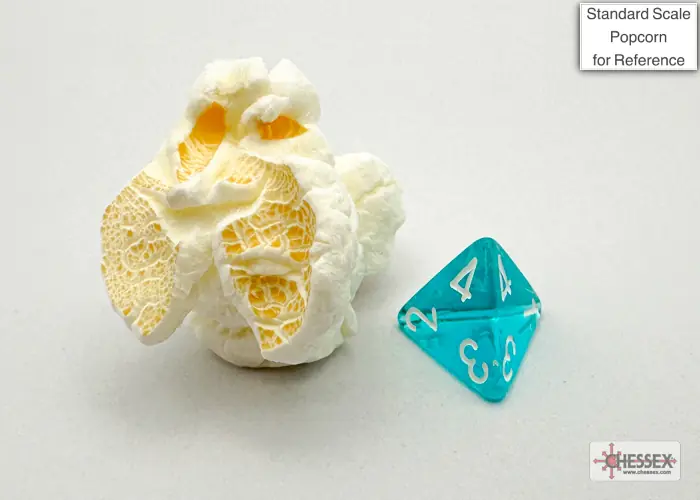 Marble Mini-hedral Oxi-Copper/white 7-Dice Set - Image 3
