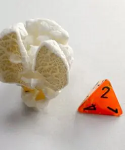 Vortex Mini-hedral Orange/black 7-Dice Set - Image 3