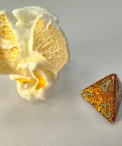 Alternative view of Glitter Mini-hedral Gold/silver 7-Dice Set