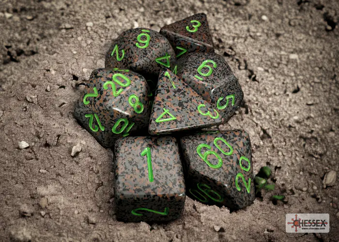 Speckled Earth Polyhedral 7-Dice Set - Image 3