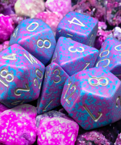 Alternative view of Speckled Silver Tetra Polyhedral 7-Dice Set