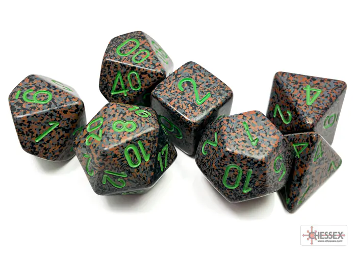 Speckled Earth Polyhedral 7-Dice Set - Image 2