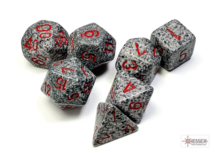 Speckled Granite Polyhedral 7-Dice Set - Image 3