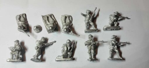 KNIL-INF-41 squad madsen prone Johnson rifles