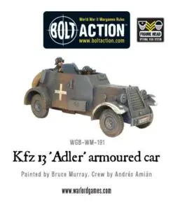 Kfz 13 'Adler' German armoured car