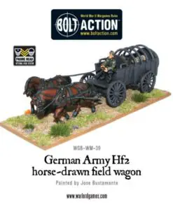 Alternative view of German Army Hf2 horsedrawn field wagon