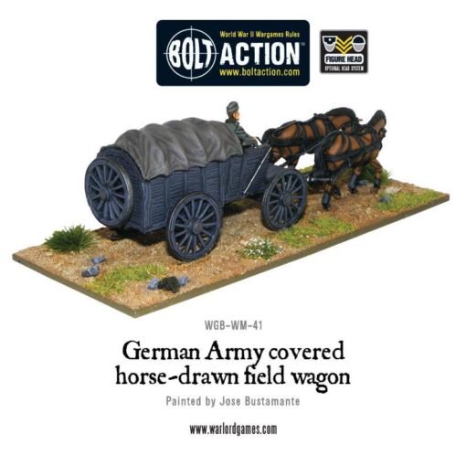 German Army Hf2 horsedrawn covered field wagon - Image 2