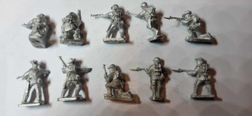 KNIL-INF-43 squad madsen hip firing Johnson rifles - Image 2
