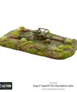 Dug-in Type 97 Chi-Ha medium tank
