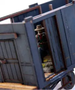 Alternative view of 28S-DMH-143 Dead Man's Hand 19th C. American Baggage Car (Black) 4Ground