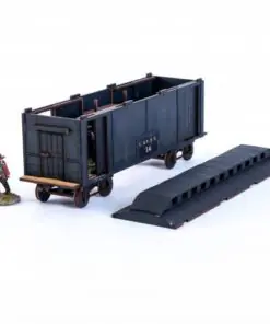 28S-DMH-143 Dead Man's Hand 19th C. American Baggage Car (Black) 4Ground - Image 5
