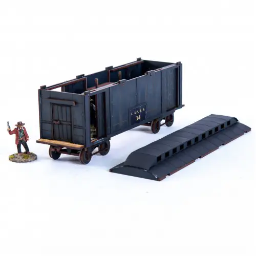 28S-DMH-143 Dead Man's Hand 19th C. American Baggage Car (Black) 4Ground - Image 5