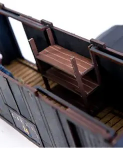 28S-DMH-143 Dead Man's Hand 19th C. American Baggage Car (Black) 4Ground - Image 3